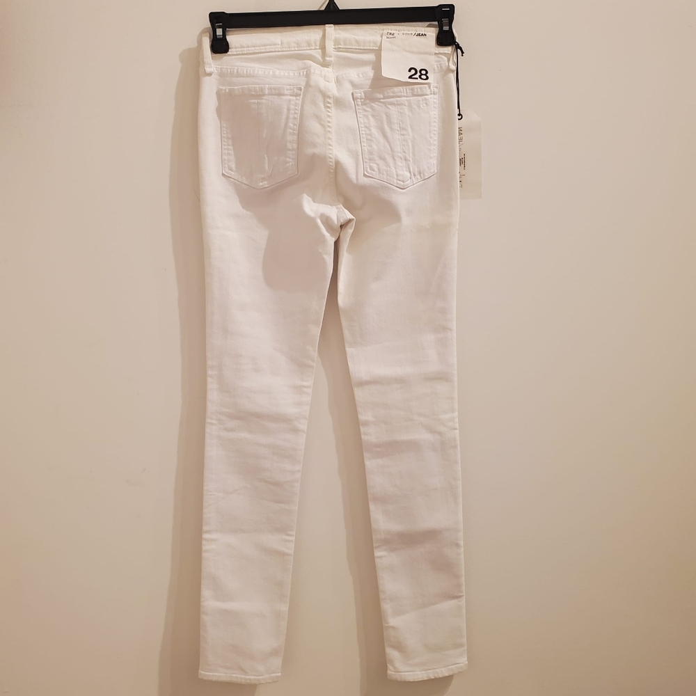 nwt rag & bone White Skinny Full Length Jeans - Picture 3 of 13